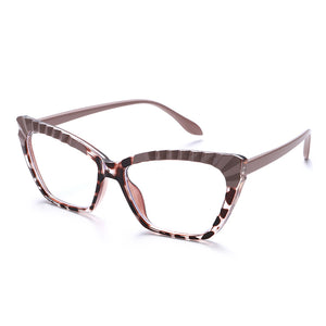 Occhiali da vista Cat Eye alla moda anti luce blu per uomo e donna, montatura per gambe a molla, protezione per lenti trasparenti, occhiali da gioco per dispositivi mobili