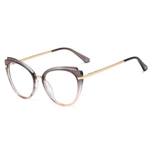 Load image into Gallery viewer, Trendy Cat Eye Computer Glasses Anti Blue Light Eyeglasses Women TR90 Ladies Blue Light Blocking Decoration Eyewear
