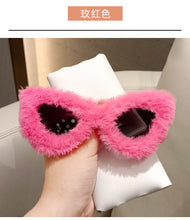 Load image into Gallery viewer, Trendy Cat Eye Kardashan Sunglasses Women Punk Soft Fur Velvet Sun Glasses Ladies UV400 Shades Handmade Eyewear Gafas De Sol INS