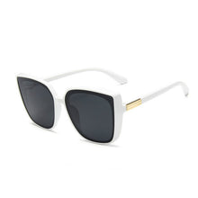 Load image into Gallery viewer, Trendy Cat Eye Sunglasses Female Retro Black Mirror Sunglasses Big Frame Cool Sexy Female Big Frame Sunglasses