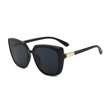 Load image into Gallery viewer, Trendy Cat Eye Sunglasses Female Retro Black Mirror Sunglasses Big Frame Cool Sexy Female Big Frame Sunglasses