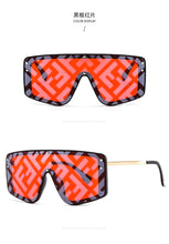 Load image into Gallery viewer, Trendy Jumpsuit F Letter Sunglasses Women Metal Personality Large Frame Sunglasses Sunglasses for Women