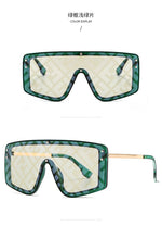 Load image into Gallery viewer, Trendy Jumpsuit F Letter Sunglasses Women Metal Personality Large Frame Sunglasses Sunglasses for Women