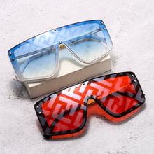 Load image into Gallery viewer, Trendy Jumpsuit F Letter Sunglasses Women Metal Personality Large Frame Sunglasses Sunglasses for Women