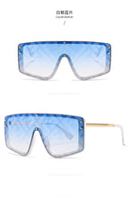 Load image into Gallery viewer, Trendy Jumpsuit F Letter Sunglasses Women Metal Personality Large Frame Sunglasses Sunglasses for Women