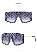 Load image into Gallery viewer, Trendy Jumpsuit F Letter Sunglasses Women Metal Personality Large Frame Sunglasses Sunglasses for Women