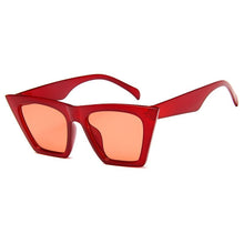 Carica l'immagine nel visualizzatore di Gallery, Trendy Geometric Women‘s Sunglasses Hyperbolic Sapphire Blue Sun Glasses Cat Eye Internet Celebrity Same Eyewear