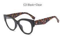 Load image into Gallery viewer, Trendy Glasses Frame Women Vintage Cat Eye  Designer Clear Eyeglasses Styles Transparent Eyewear Latest Trends