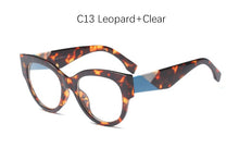 Load image into Gallery viewer, Trendy Glasses Frame Women Vintage Cat Eye  Designer Clear Eyeglasses Styles Transparent Eyewear Latest Trends