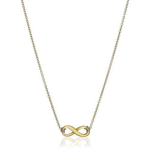 Trendy Gold Color Infinite Love Necklace For Women Minimalist Pendant Chain Friends Choker Necklaces Gift Card mothers day