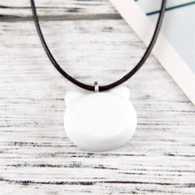 Load image into Gallery viewer, Trendy Love White Black Cat Pendant Necklace For Women Summer Style Wax Rope Chain Fashion Kitty Charm Necklaces Couple Jewelry