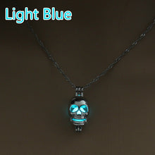 Load image into Gallery viewer, Trendy Luminous Long Necklace Women 2018 Silver Long Necklace Men Chains Skull Mens Necklaces Pendants Animals Glow In The Dark