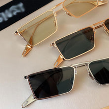 Load image into Gallery viewer, Trendy Narrow Frame Women Sunglasses Classic Retro Sunglasses 2022 Square  Metal Sun Glasses For Men&#39;s Rectangle Eyewear