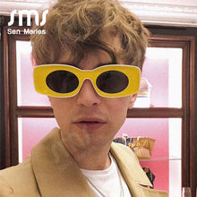 Load image into Gallery viewer, Trendy Square Sunglasses Women Men Summer  Brand Designer Red Blue Yellow Clear Frame Sun Glasses UV400