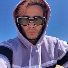 Carica l&#39;immagine nel visualizzatore di Gallery, Trendy Square Sunglasses Women Men Summer  Brand Designer Red Blue Yellow Clear Frame Sun Glasses UV400