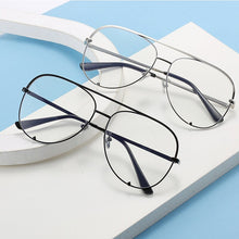 Load image into Gallery viewer, Trendy Office Computer Anti Blue Ray Glasses Women Men Brand Pilot Optical Spectacle Metal Frame Decorate Eyewear Shades