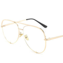 Load image into Gallery viewer, Trendy Office Computer Anti Blue Ray Glasses Women Men Brand Pilot Optical Spectacle Metal Frame Decorate Eyewear Shades