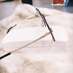 Trendy Oversize Rimless Square Sunglasses Women Men  Brand Designer Summer Glasses Pink Gradient Sun Glasses Shades UV400