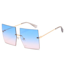 Load image into Gallery viewer, Trendy Oversized Square Sunglasses Women Personlity Fashion Sexy Red Brown Tinted Color Lens UV400 Retro Ladies Sun Glasses