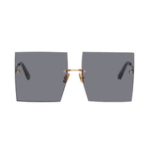 Load image into Gallery viewer, Trendy Oversized Square Sunglasses Women Personlity Fashion Sexy Red Brown Tinted Color Lens UV400 Retro Ladies Sun Glasses
