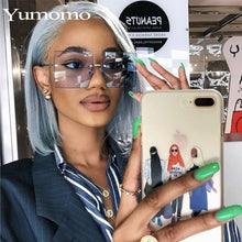 Load image into Gallery viewer, Trendy Oversized Square Sunglasses Women Personlity Fashion Sexy Red Brown Tinted Color Lens UV400 Retro Ladies Sun Glasses
