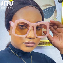 Load image into Gallery viewer, Trendy Oversized Sunglasses Women  Brand Designer Gradient Sun Glasses Men UV400 Shades Eyewear Gafas De Sol