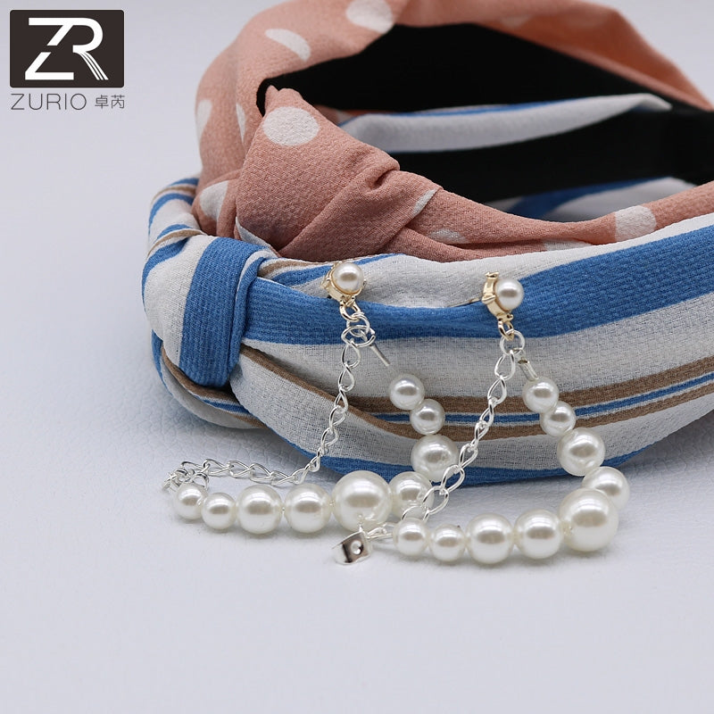 Trendy Pear Earrings Elegant Created Big Simulated Pearls String Statement Dangle Earrings For Wedding Party Gift Wholesale