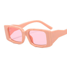 Carica l'immagine nel visualizzatore di Gallery, Trendy Rectangle Sunglasses Women Vintage Irregular Legs Shades UV400 Sun Glasses For Men Small Square Eyewear