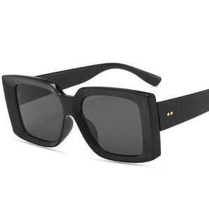 Trendy Rectangle Sunglasses Women White Summer Beach Eyewear Ladies Big Frame Funky Sun Glasses  Brand Designer 2023 Shade