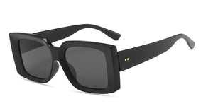 Trendy Rectangle Sunglasses Women White Summer Beach Eyewear Ladies Big Frame Funky Sun Glasses  Brand Designer 2023 Shade