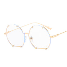Load image into Gallery viewer, Trendy Rimless Sunglasses Women Punk Rivet Sun Glasses Men UV400 Shades Round Frameless Eyewear Eyeglasses