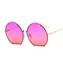 Load image into Gallery viewer, Trendy Rimless Sunglasses Women Punk Rivet Sun Glasses Men UV400 Shades Round Frameless Eyewear Eyeglasses