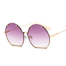Load image into Gallery viewer, Trendy Rimless Sunglasses Women Punk Rivet Sun Glasses Men UV400 Shades Round Frameless Eyewear Eyeglasses