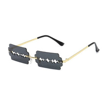 Load image into Gallery viewer, Trendy Shavers Sunglasses Women Men 2023 Rimless Steam punk Glasses Shades Unique Hollow Rectangle Sun glasses lentes de sol