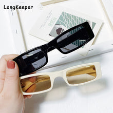 Carica l'immagine nel visualizzatore di Gallery, Occhiali da sole rettangolari piccoli alla moda da donna 2022 Steampunk anni '90 Occhiali da sole UV400 Occhiali da sole gotici da spiaggia Cat Eye Hip Hop Eyewear 
