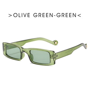 Trendy piccolo rettangolo occhiali da sole donne 2022 Y2k Steampunk anni '90 occhiali da sole UV400 gotico vacanza spiaggia Cat Eye Hippie Eyewear