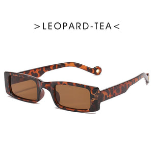 Trendy piccolo rettangolo occhiali da sole donne 2022 Y2k Steampunk anni '90 occhiali da sole UV400 gotico vacanza spiaggia Cat Eye Hippie Eyewear
