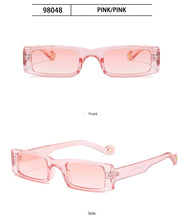 Carica l&#39;immagine nel visualizzatore di Gallery, Trendy piccolo rettangolo occhiali da sole donne 2022 Y2k Steampunk anni &#39;90 occhiali da sole UV400 gotico vacanza spiaggia Cat Eye Hippie Eyewear