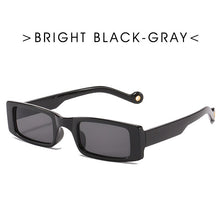 Carica l&#39;immagine nel visualizzatore di Gallery, Trendy piccolo rettangolo occhiali da sole donne 2022 Y2k Steampunk anni &#39;90 occhiali da sole UV400 gotico vacanza spiaggia Cat Eye Hippie Eyewear
