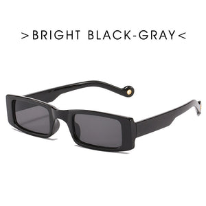 Trendy piccolo rettangolo occhiali da sole donne 2022 Y2k Steampunk anni '90 occhiali da sole UV400 gotico vacanza spiaggia Cat Eye Hippie Eyewear