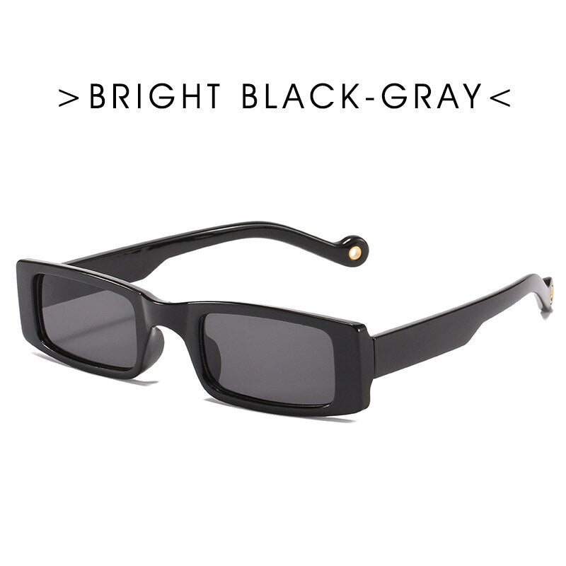 Trendy piccolo rettangolo occhiali da sole donne 2022 Y2k Steampunk anni '90 occhiali da sole UV400 gotico vacanza spiaggia Cat Eye Hippie Eyewear