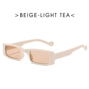 Trendy piccolo rettangolo occhiali da sole donne 2022 Y2k Steampunk anni '90 occhiali da sole UV400 gotico vacanza spiaggia Cat Eye Hippie Eyewear