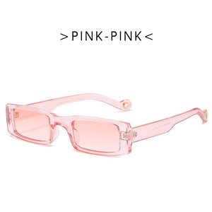 Trendy piccolo rettangolo occhiali da sole donne 2022 Y2k Steampunk anni '90 occhiali da sole UV400 gotico vacanza spiaggia Cat Eye Hippie Eyewear
