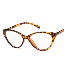Carica l&#39;immagine nel visualizzatore di Gallery, Trendy Montatura per occhiali cat eye Montatura per occhiali Donna lente trasparente marca Designer Eyewear ottico miopia nerd nero occhiali viola 