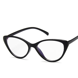 Trendy Montatura per occhiali cat eye Montatura per occhiali Donna lente trasparente marca Designer Eyewear ottico miopia nerd nero occhiali viola 