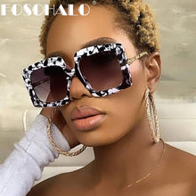 Carica l'immagine nel visualizzatore di Gallery, Trendy Square Sunglasses For Women 2023 Polygon Gradient Female Sun Glasses UV400 Vintage Goggle Oculos Feminino