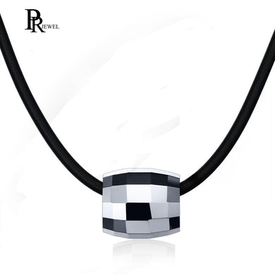 Trendy Tungsten Steel Bead Men Pendant Necklace