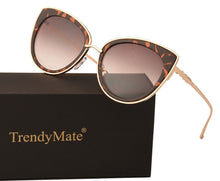 Load image into Gallery viewer, TrendyMate 2023 Cute Cat Eye Sun Glasses for Women   Brand Mirror Lens sunglasses Oculos De Sol with Case 711