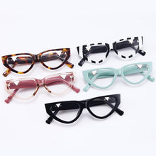 Load image into Gallery viewer, Triangle Computer Glasses Women  Brand Designer Cat Eye Anti Blue Glasses Men Vintage Optical Eyeglasses Eyewear
