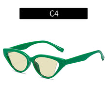 Load image into Gallery viewer, Triangular Cat Eye Sunglasses Women 2023 Trendy Vintage Retro Small Frame Personality Glasses Hollow Out Steampunk Sunglasses